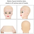Miniatyrbilde 2 av 5: Skallehetter Latex Skallehette For Voksne Sminke Skallet Hode Parykkhette Kostymetilbehør 4stk