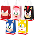 Miniatyrbillede 3 af 3: Sonic-tema fødselsdagsposer i kraftpapir