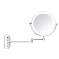 Miniatyrbilde 2 av 5: Veggmontert sminkespeil med LED-lys 5X forstørrelsesspeil 360° Rotasjon Dimbar lys for bad omkledningsrom Hotell