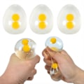 Miniatyrbilde 1 av 5: 3 stk. Egg Squishies Leker Myke Klemmeleker Klebrige Hender Squishy Anti Stress Klemme Eggehvite, Dekompresjonsballer for Voksne for Angstlindring{F2}
