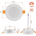 Miniatyrbillede 4 af 5: Smal LED-Downlight 230V 5W 6-pak, Indbygget Loftlampe, 4000k LED-Spotlight, IP54 Loftspotlight til Badeværelse Stue Køkken Soveværelse 0.6