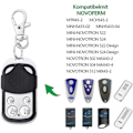 Miniatyrbilde 2 av 5: Pakke med 2 fjernkontroller for garasjeport 433.92 MHz 100% kompatibel med NOVOFERM NOVOTRON 502 MAX43-2, 504 MAX43-4, 512 MIX43-2, MNHS4