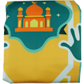 Miniatyrbild 5 av 5: Elektronisk muslimsk bönematta med steg-för-steg-guide för bön för barn, kvinnor och män - Islamisk Eid Mubarak elektrisk bönematta 100 * 60CM