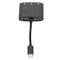 Pikkukuva 5 / 5: 3-in-1 USB C - 3,5 mm:n audioadapteri, Type C - 3,5 mm:n ja USB C -kuulokeliitäntä ja latausportti, Space Black