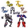 Miniatyrbilde 4 av 5: Mini Transformers Leke Masterpiece Modell Leker For Gutt Actionfigur Studio Series 8cm Hasbro Devastator Transformer Gold