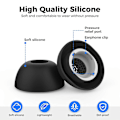 Miniatyrbillede 3 af 5: AHASTYLE WG173 Udskiftningsørepropper til Samsung Galaxy Buds3 Pro 3 Par LMS Silikone Bluetooth Øre Hvid
