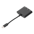 Pikkukuva 2 / 5: 3-in-1 USB C - 3,5 mm:n audioadapteri, Type C - 3,5 mm:n ja USB C -kuulokeliitäntä ja latausportti, Space Black