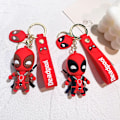 Pikkukuva 2 / 5: Marvel söpö nukke roikkuva animehahmo Deadpool Q-versio muoti reppu avaimenperä pari laukku avaimenperä riipus syntymäpäivälahja ta【】