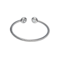 Miniatyrbilde 3 av 5: Magnetisk terapiarmbånd - vridd kabel i rustfritt stål H