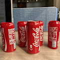 Miniatyrbillede 3 af 3: 3 stk. Auspicious-silikone Coca-Cola flaskeovertræk Coca-Cola dåse drikkebeskyttelse Coca-Cola kopovertræk, rød, 500 ml