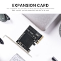 Miniatyrbild 4 av 5: TS-Pcie till 5-Port Sata Iii 6 Gbps Sata Controller Expansionskort Datorchassi Adapterkort Jmb585