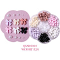 Miniatyrbilde 3 av 5: Fargerike Sløyfeknute Negler Nagler Rhinestone Krystall 3D Resin Sløyfeknute Neglepynt Sett For Negledesign Søte Sløyfeknute Negledekorasjoner