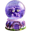 Pikkukuva 1 / 4: Lumipallo soittorasia Kristallipallo Lumipallo soittorasia LED-valo Violetti karhu Kristallipallo hartsipohjalla Lahja rakastajalle Keskiviikko