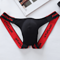 Pikkukuva 1 / 2: Urheiluhousut Jockstrap Seksikkäät Nopeasti Kuivuvat Stringit # 4-Musta # 4-Black XL