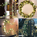Miniatyrbillede 5 af 5: 12-pak kunstig efeu-guirlande med 100 LED-lys