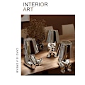 Miniatyrbillede 2 af 5: Sengelampe med touch-funktion, gylden Thinker-lampe, skrivebordslampe, trådløs, genopladelig, bærbar, dekorativ natlampe Sølv