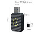 Miniatyrbillede 2 af 2: Trådløs CarPlay Adapter 2024 Opgraderet, Trådløs CarPlay Dongle, Konverterer Kablet CarPlay til Trådløs, Plug and Play CarPlay Trådløs