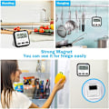 Miniatyrbillede 5 af 5: Digital visuel timer 24-timers magnetisk ur stopur tæller op og ned timer med stor LCD-skærm og store tal