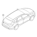 Miniatyrbild 5 av 5: 95760-3z002 Bil Backkamera Enhet 95760-3z000 3z001 för I40 I40 2011-2014 Backsensor Parkeringssensor