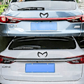Miniatyrbillede 4 af 4: Tech Bagklap Evil M Emblem Logo Dekor Emblem Mærkat, Kompatibel med Mazda 3 6 CX MX Miata
