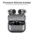 Miniatyrbillede 2 af 5: AHASTYLE WG173 Udskiftningsørepropper til Samsung Galaxy Buds3 Pro 3 Par LMS Silikone Bluetooth Øre Hvid