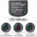 Miniatyrbillede 3 af 5: Erstatningsoplader Kompatibel med Black & Decker 9.6V 12V 14.4V 18V Nicad Nimh Batteri HPB18-OPE HPB18 HPB14 HPB12 HPB96 244760-00 A1718 FSB18—