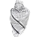Miniatyrbillede 1 af 2: 2 stk Palæstinaskjaler, Keffiyeh, Arafat Hatta, Bred Med Kvaster, Shemagh Keffiyeh Arab Houndstooth 100% Y2