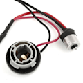 Miniatyrbillede 2 af 2: 2x 1156 P21W 7056 BA15S Dekoderresistens problemløser canbus Black one size