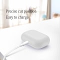 Pikkukuva 5 / 5: 2x Silikonikotelo Apple Airpods PRO Valkoiselle White one size