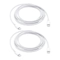 2x USB-C til USB-C Hurtigopladningskabel (2 m) White