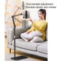 Miniatyrbilde 4 av 9: Gulvstativ for nettbretttelefoner opptil 13 tommer Black one size
