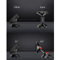 Miniatyrbild 6 av 8: 2X 360 Universal Magnetisk Mobil hållare till bilen Svart Svart one size