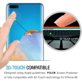 Miniatyrbillede 3 af 4: 3x Glasafdækning Huawei P40 hærdet Dækker hele skærmen Transparent one size