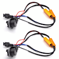 Miniatyrbillede 1 af 3: 2x 3157 P27 / 7W T25 Dekoderresistens problemløser canbus Black one size