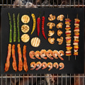 Pikkukuva 1 / 8: 2X Grillimatto Grillausalusta grillille ja uunille 40X33 cm Black one size