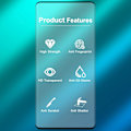 Miniatyrbild 4 av 5: 3x Härdat Glasskydd Samsung S20 FE Full Fit ,Fingerprint Transparent one size