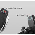 Miniatyrbillede 6 af 8: Trådløs Qi oplader bilholder 10W med automatisk låsning Black one size