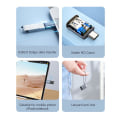 Miniatyrbild 4 av 9: USB Hane till USB-C Hona dataöverföring med hög hastighet, USB A till USB C grå one size