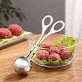 Miniatyrbillede 6 af 7: Frikadelletang 35 mm til runde lige frikadeller Silver one size