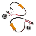 Miniatyrbilde 1 av 2: 2x 1156 P21W 7056 BA15S Dekoderresistens problemløser canbus Black one size