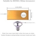 Miniatyrbillede 3 af 5: Titaniumbelagte knive til Honda Miimo robotplæneklipper 9 stk Gold one size