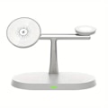 Miniatyrbillede 1 af 6: 3 - 1 Qi Ladestation til iPhone, Apple Watch, AirPods White one size