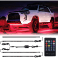 Miniatyrbilde 1 av 8: LED Loop Under Car Kit Flerfarget fjernkontroll vanntett White one size