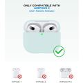 Miniatyrbilde 3 av 6: 2x Blå Apple AirPods 3-deksel silikonbeskyttelsesdeksel for AirPods 3 Blue one size