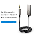 Pikkukuva 2 / 8: Langaton USB Bluetooth 5.0 -äänivastaanotin 3,5 mm AUX Silver one size