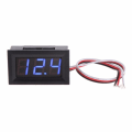 Miniatyrbillede 1 af 8: Blå digital voltmeter 3,3-30V Black one size