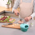 Miniatyrbillede 1 af 7: Frikadelletang 48 mm til runde lige frikadeller Silver one size