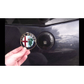 Pikkukuva 4 / 4: 2X kulta 74 mm: n Alfa Romeo -hupun huppu matkatavaroiden tunnus Gold one size