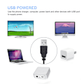 Miniatyrbillede 7 af 7: LED-loop til TV Google / Wifi + Fjernbetjening + lydstyring White one size