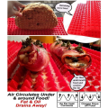 Miniatyrbillede 2 af 6: Non-Stick silikone ovnmåtte, pyramideformet sund madlavning. Red one size